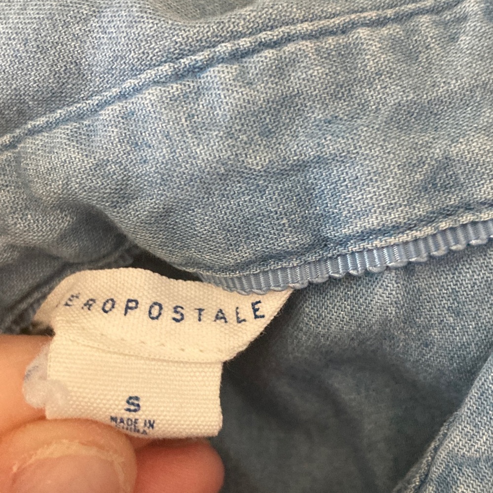 Aeropostale Sky Blue Shirt - Picture 2 of 4